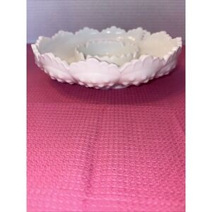 Fenton Hobnail White Milk Glass Vintage Ashtray /Candy Dish